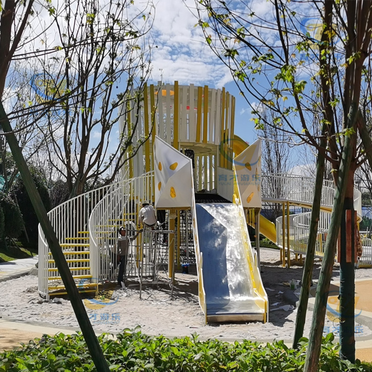 戶外兒童游樂場設(shè)施 無動力游樂設(shè)備 非標(biāo)不銹鋼滑梯定制廠家(圖3) 微信圖片_20220519145628.jpg