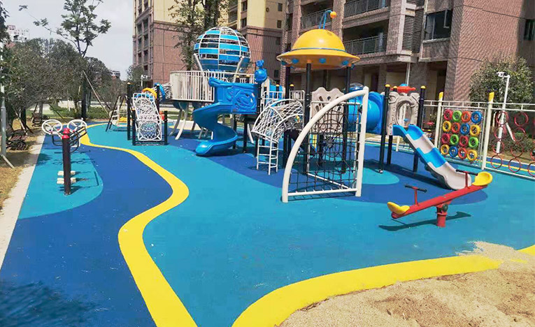 小區(qū)戶外無動力組合滑梯非標游樂設(shè)備定制|湖南金湘地產(chǎn)