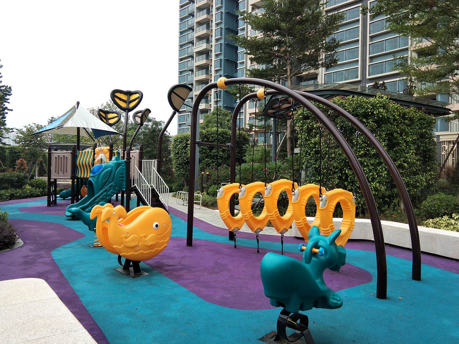 小區(qū)康體游樂設施戶外兒童攀爬架景觀園林小品組合滑梯|東莞奕翠園小區(qū)案例(圖7) 85-1.jpg