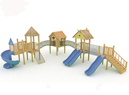  公園實木滑梯_小區(qū)兒童滑梯_兒童木滑梯廠家