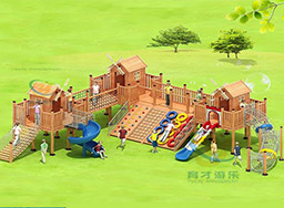 大型戶外體能拓展木質(zhì)滑梯_幼兒園兒童木制游樂設(shè)備定制
