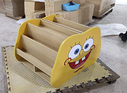 幼兒園書架_幼兒園書柜_兒童實木書架