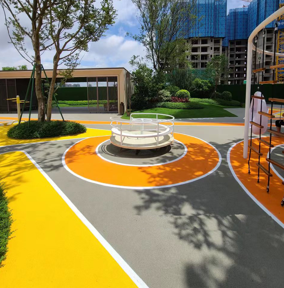 epdm塑膠跑道_ EPDM彩色安全地墊_安全橡膠地墊