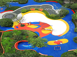   EPDM橡膠地面_EPDM顆粒塑膠地墊_游樂場公園跑道地墊