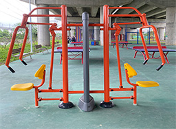室外坐推訓(xùn)練器_戶外公園健身器材_全民健身器材
