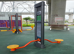 室外雙人扭腰器_室外公園健身器材_社區(qū)室外健身路徑