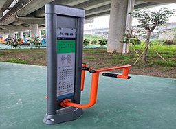 戶外公園健身器材廠家_室外公園壓腿器_小區(qū)公園健身路徑