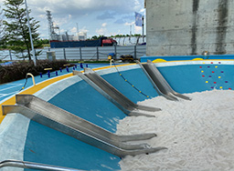 沙池不銹鋼滑梯_小型室外不銹鋼滑梯_戶外不銹鋼組合滑梯